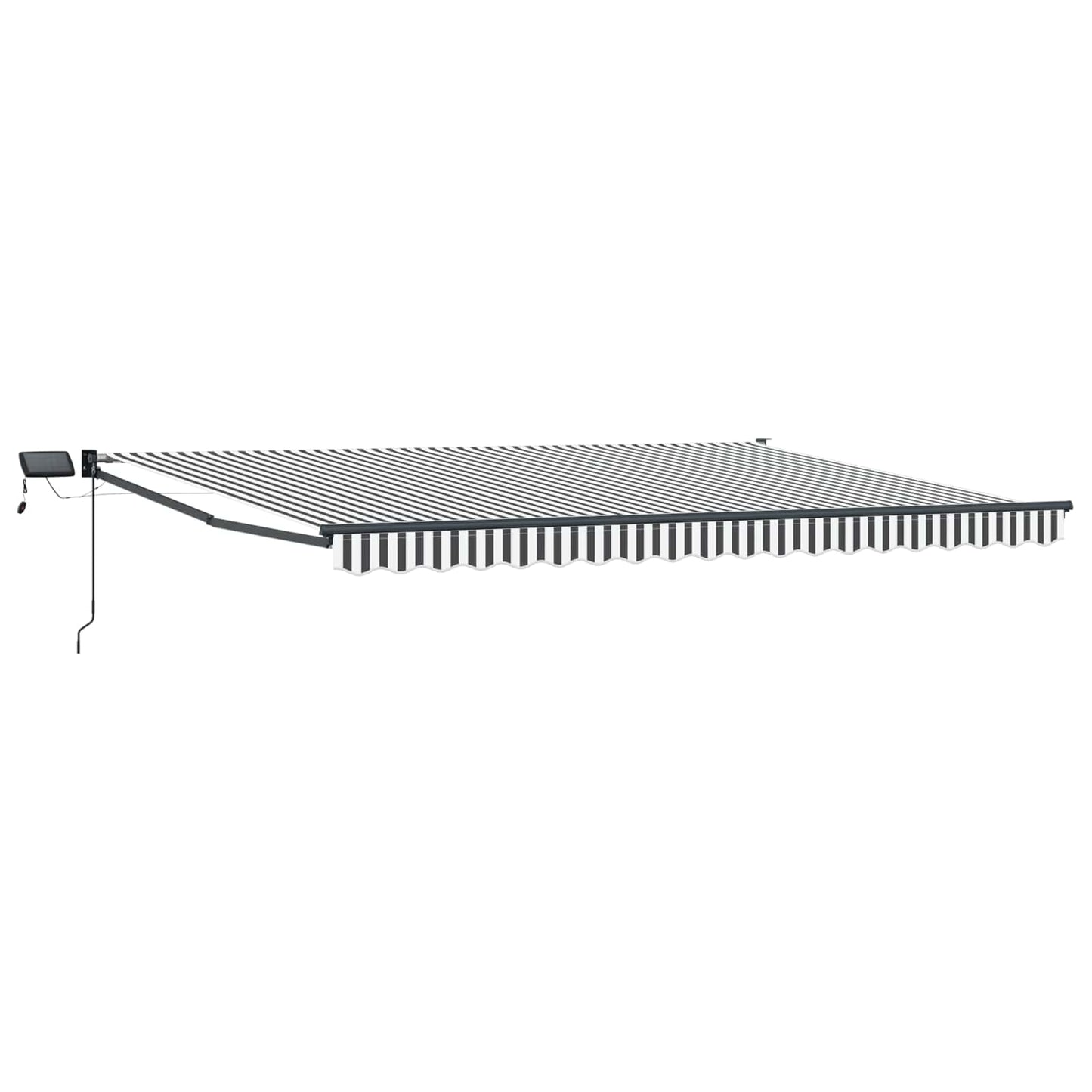 Manuell utvidbar markise med LED-lamper 4 x 2 m