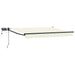 Manuell utvidbar markise med LED-lamper 3 x 2,5 m