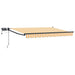 Manuell utvidbar markise med LED-lamper 3 x 2,5 m