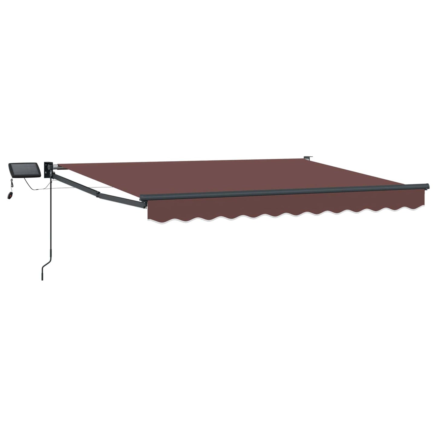 Manuell utvidbar markise med LED-lamper 3 x 2,5 m