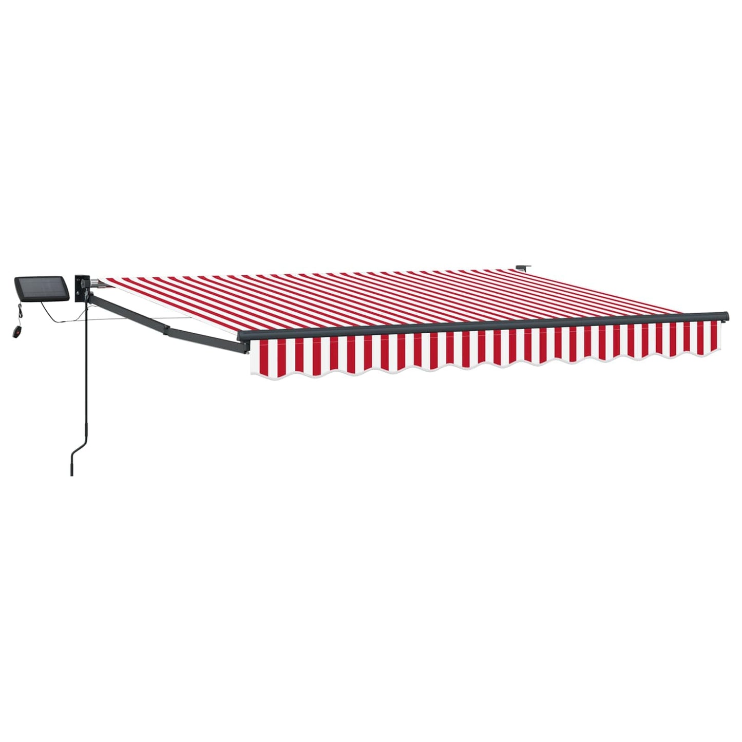 Manuell utvidbar markise med LED-lamper 3 x 2,5 m