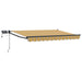Manuell utvidbar markise med LED-lamper 3 x 2,5 m