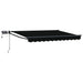 Manuell utvidbar markise med LED-lamper 3 x 2,5 m