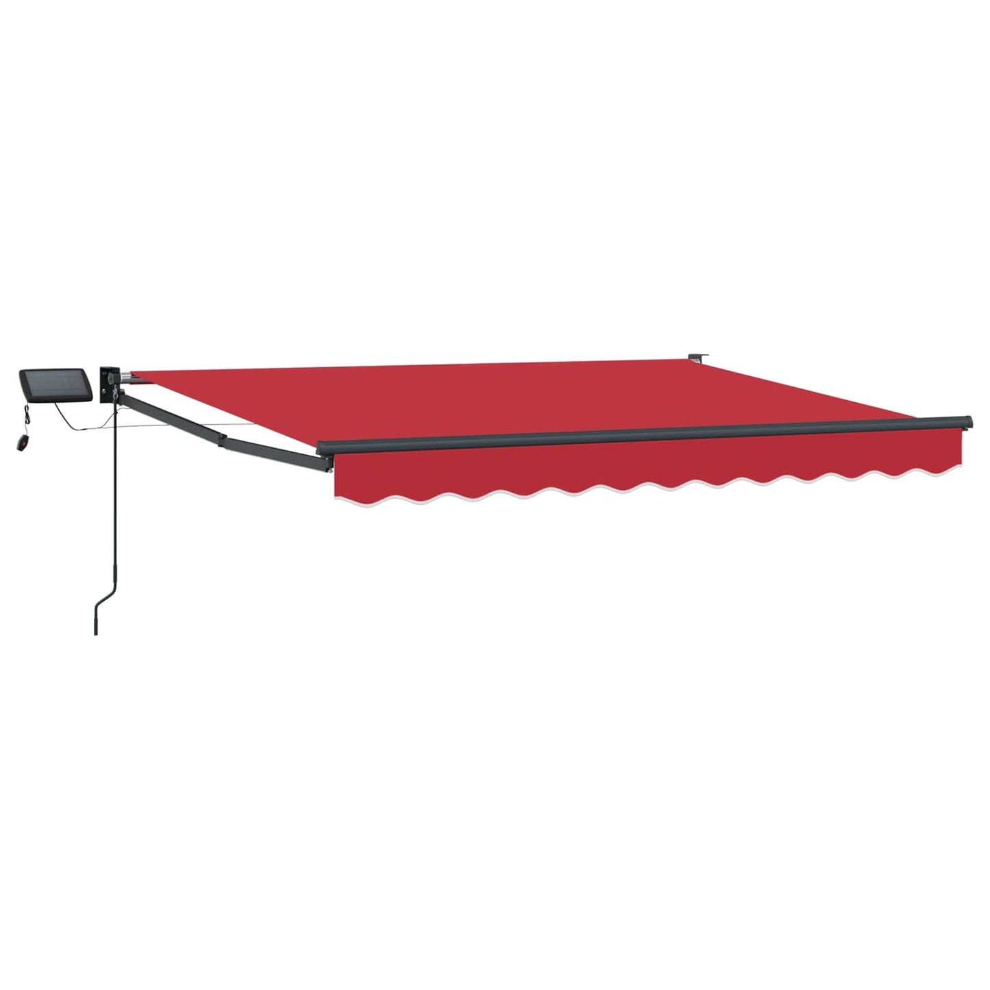 Manuell utvidbar markise med LED-lamper 3 x 2,5 m