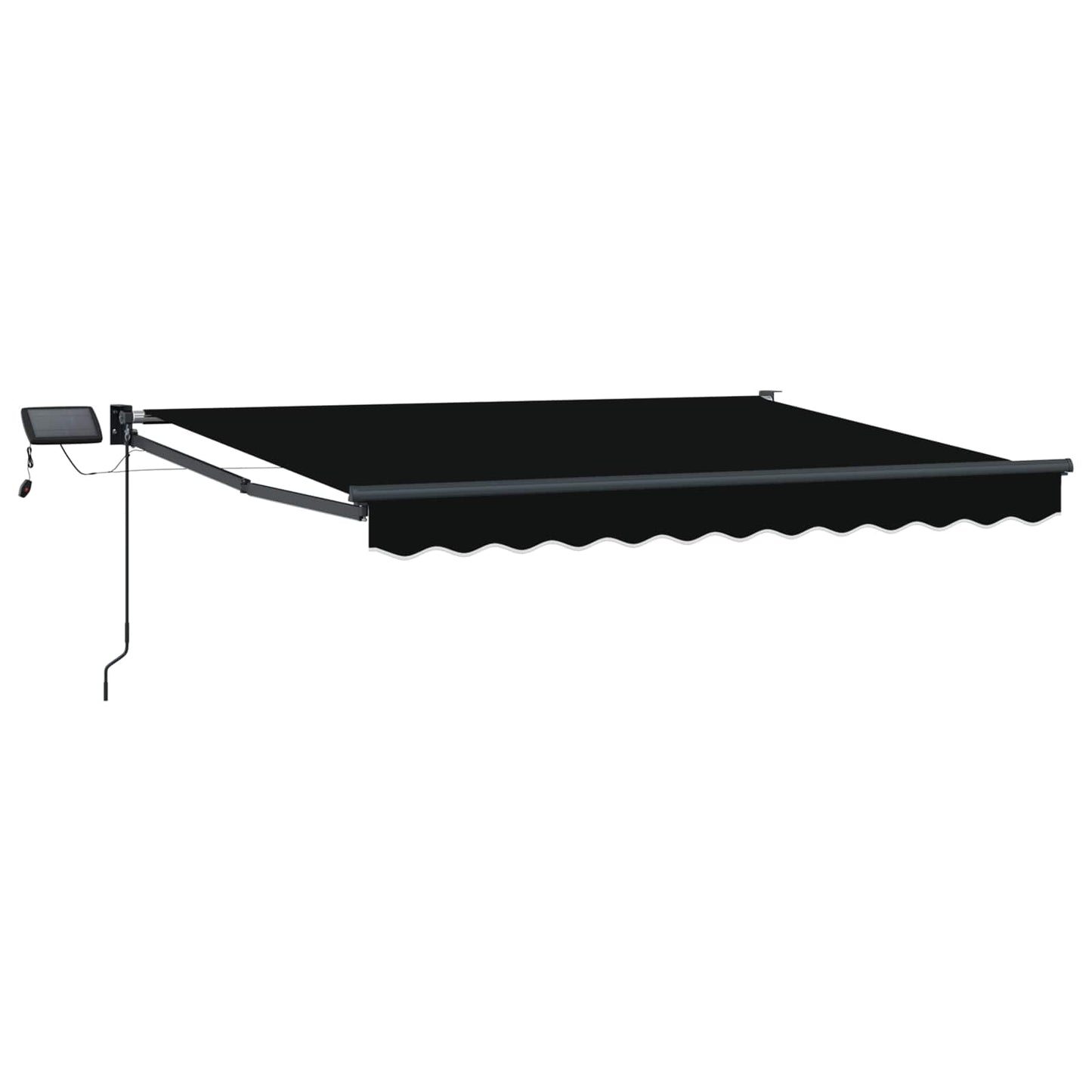 Manuell utvidbar markise med LED-lamper 3,5 x 2,5 m