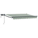 Manuell utvidbar markise med LED-lamper 3,5 x 2,5 m