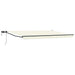 Manuell utvidbar markise med LED-lamper 4 × 3 m
