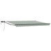Manuell utvidbar markise med LED-lamper 4 × 3 m
