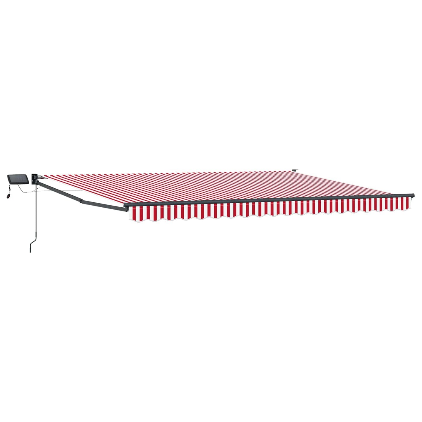 Manuell utvidbar markise med LED-lamper 4,5 × 3 m