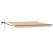 Manuell utvidbar markise med LED-lamper 4,5 × 3 m