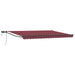 Manuell utvidbar markise med LED-lamper 5 x 3 m