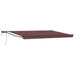 Manuell utvidbar markise med LED-lamper 5 x 3 m