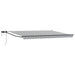 Manuell utvidbar markise med LED-lamper 5 x 3 m