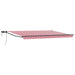 Manuell utvidbar markise med LED-lamper 5 x 3 m