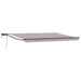 Manuell utvidbar markise med LED-lamper 5 x 3 m