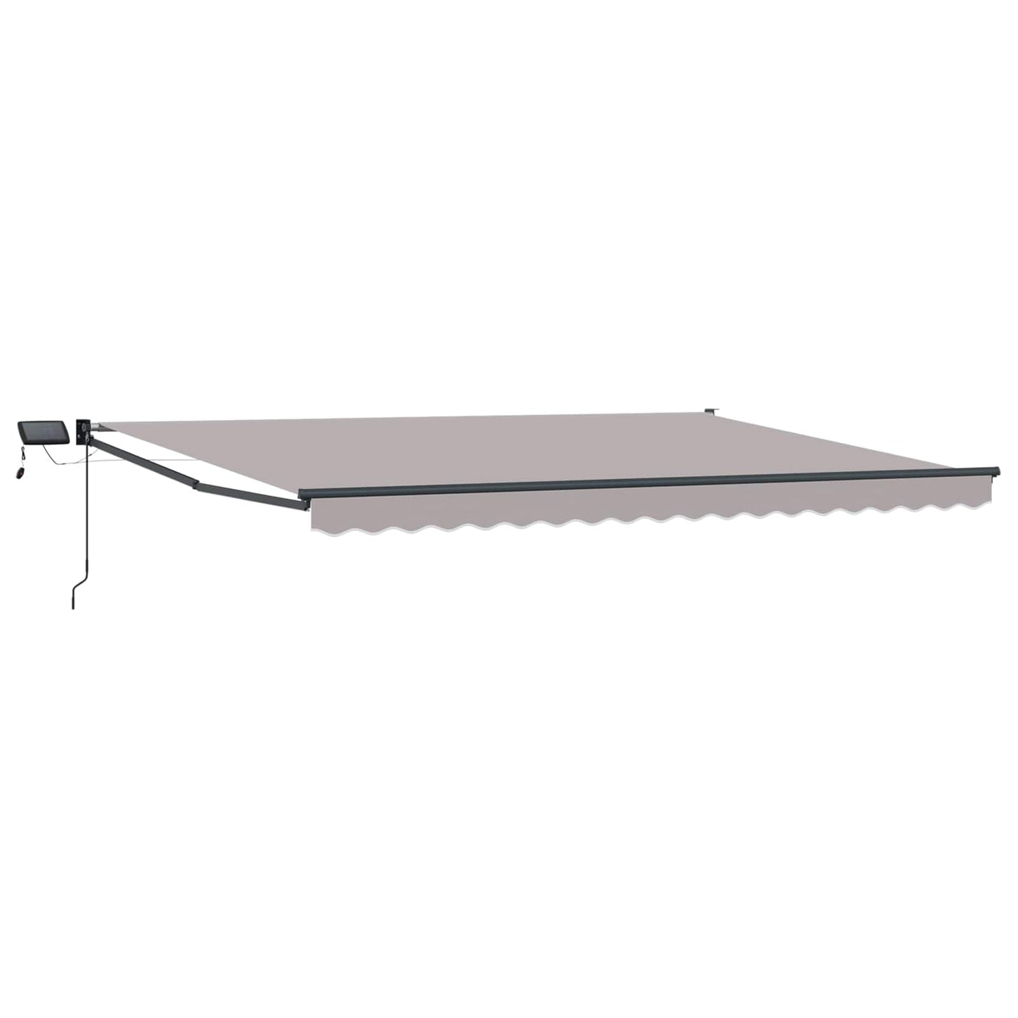 Manuell utvidbar markise med LED-lamper 5 x 3 m