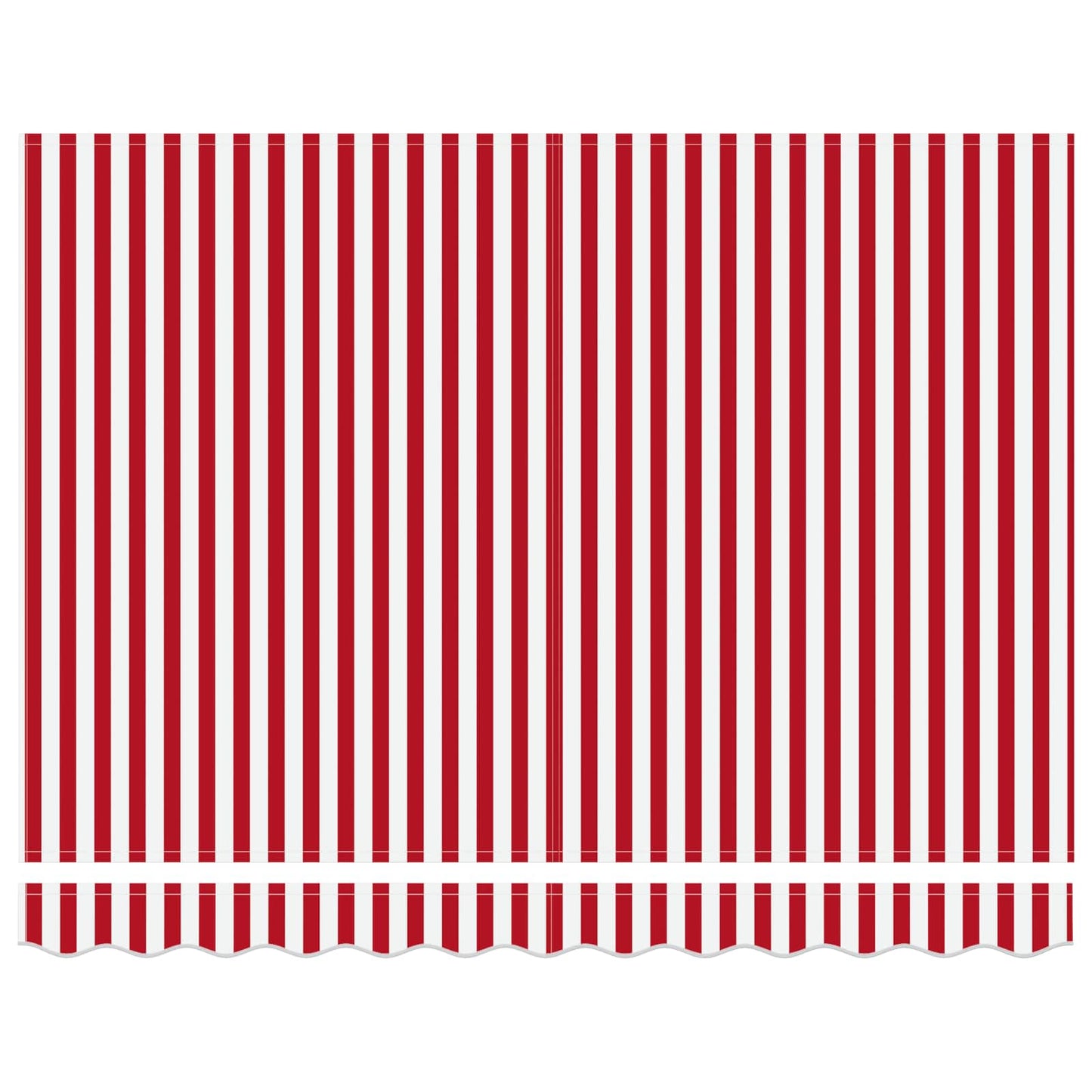 Elektrisk Utrekkbar Markise Rød og hvit 3 x 2,5 m