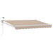 Elektrisk Utrekkbar Markise Beige 3,5 x 2,5 m
