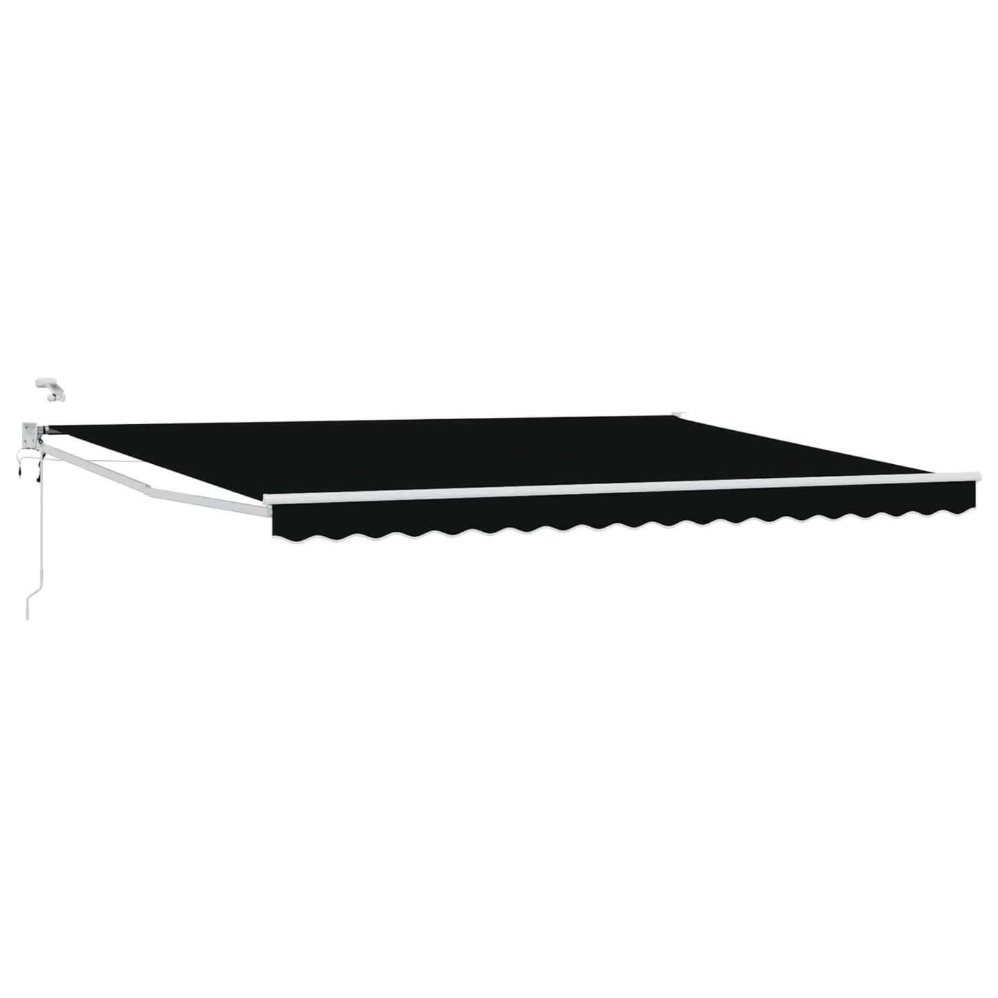Elektrisk Utrekkbar Markise Svart 4 × 3 m