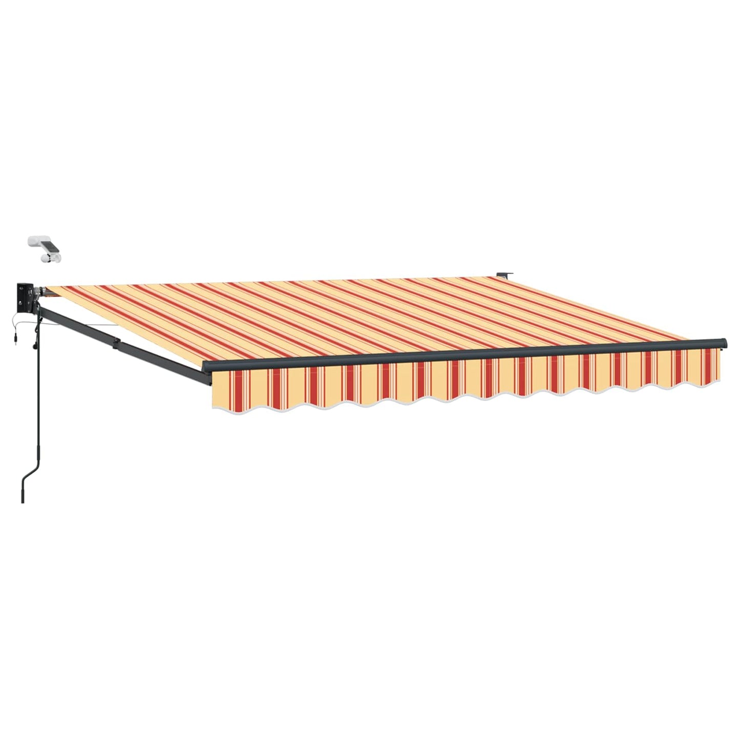 Elektrisk Utrekkbar Markise Flerfarget 3,5 x 2,5 m