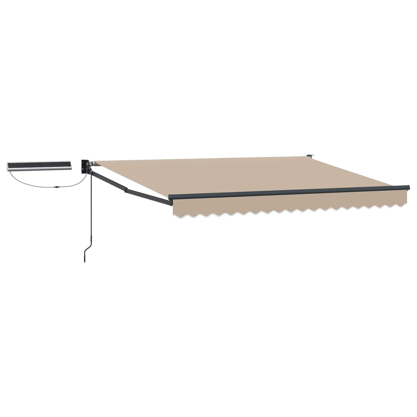 Elektrisk Utrekkbar Markise Beige og Antrasitt 3,5 x 2 m