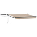 Elektrisk Utrekkbar Markise Beige og Antrasitt 3,5 x 2,5 m