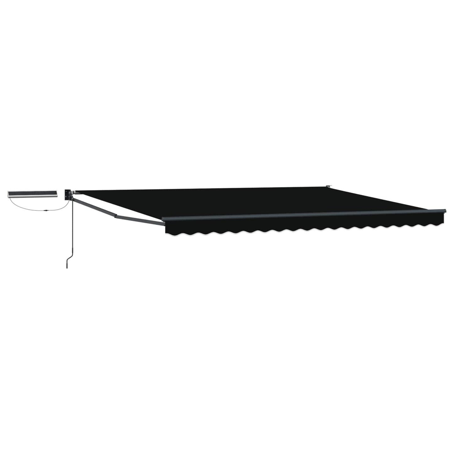 Elektrisk Utrekkbar Markise Svart og Anthracite 4 × 3 m