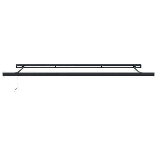 Uttrekkbar markise Gul og oransje 400 × 300 cm Lær og aluminium