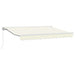 Manuell utskiftbar markise Krem 3 x 2,5 m
