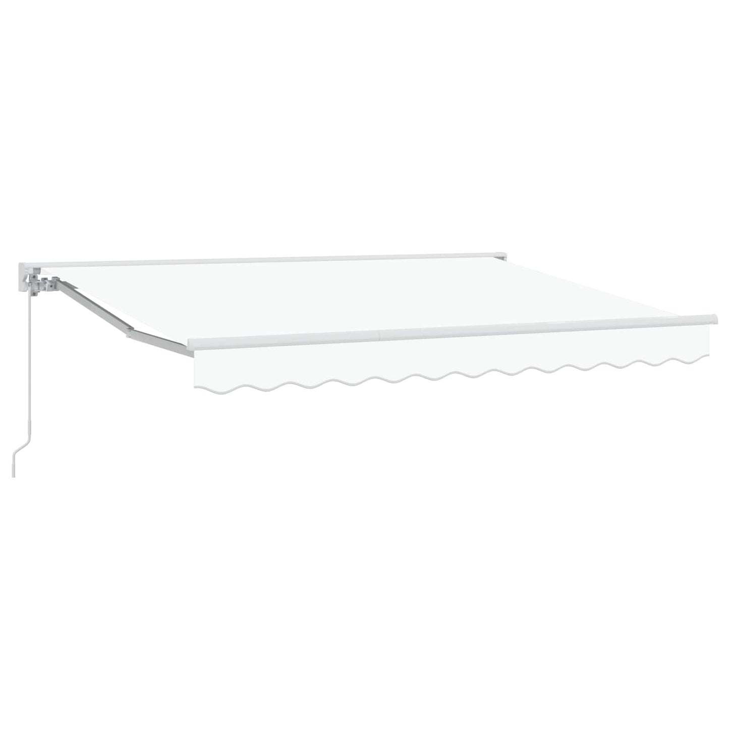 Manuell utskiftbar markise Hvit 3 x 2,5 m