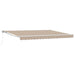 Manuell utskiftbar markise Beige 4 × 3 m