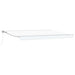 Manuell utskiftbar markise Hvit 4 × 3,5 m