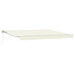 Manuell utskiftbar markise Krem 4,5 × 3,5 m