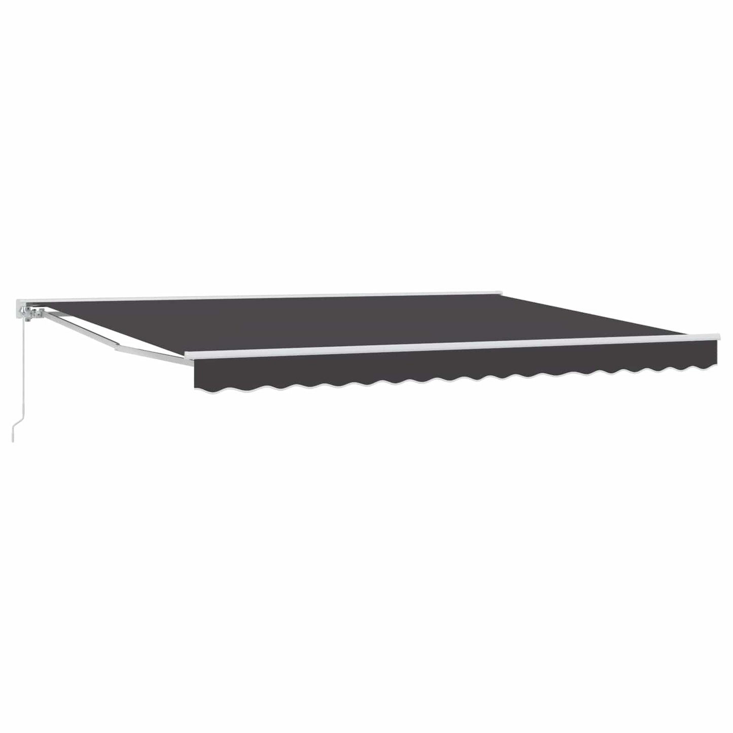 Manuell utskiftbar markise Antrasitt 4,5 × 3,5 m