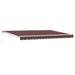 Manuell utskiftbar markise Brun 4,5 × 3,5 m
