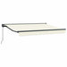 Manuell utskiftbar markise Krem 3 x 2 m Polyester med PU-belegg
