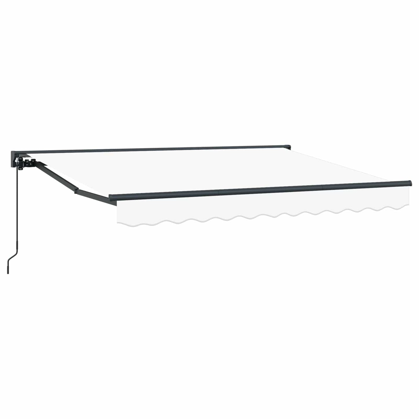 Manuell utskiftbar markise Hvit 3 x 2 m Polyester med PU-belegg