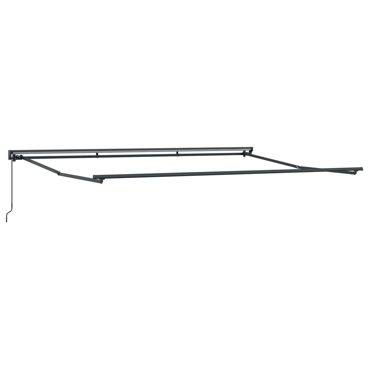 Manuell utskiftbar markise Burgunder 4 × 3,5 m