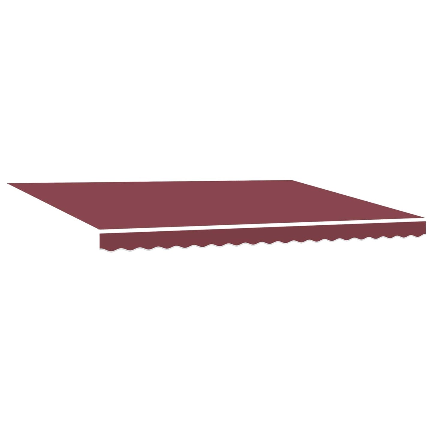 Manuell utskiftbar markise Burgunder 4 × 3,5 m