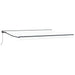 Manuell utskiftbar markise Hvit 4 × 3,5 m