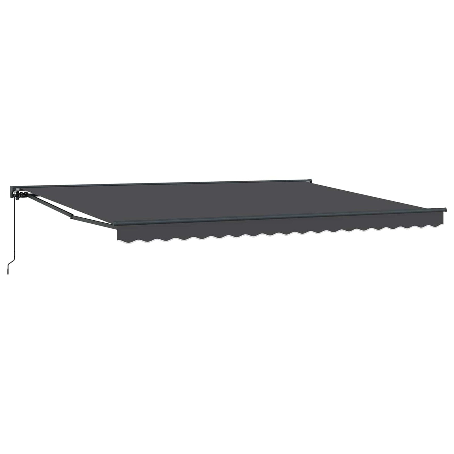 Manuell utskiftbar markise Antrasitt 4,5 × 3,5 m