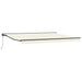 Manuell utskiftbar markise Krem 5 × 3,5 m