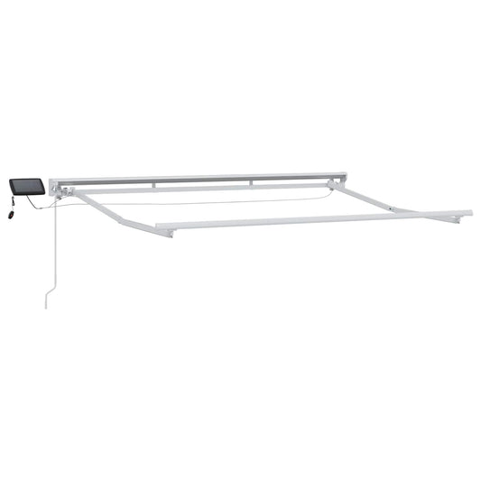 Manuell markiseramme med LEDs Gul, Oransje og Hvit 3 x 2,5 m