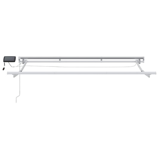Manuell markiseramme med LEDs Gul, Oransje og Hvit 3 x 2,5 m
