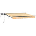 Manuell markiseramme med LEDs Gul, Hvit, Antrasitt 3 x 2,5 m
