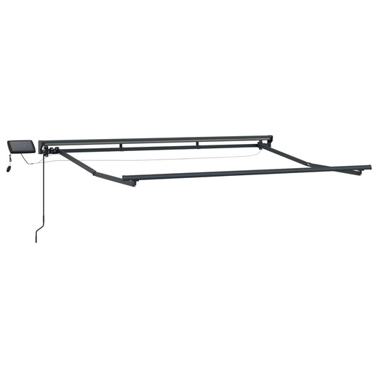 Manuell markiseramme med LEDs Gul, Oransje, Antrasitt 3 x 2,5 m