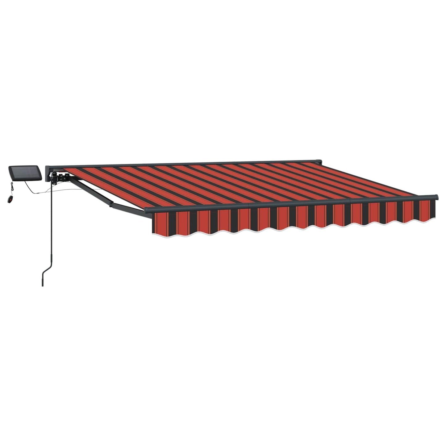Manuell markiseramme med LEDs 3,5 x 2,5 m