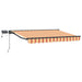 Manuell markiseramme med LEDs 3,5 x 2,5 m