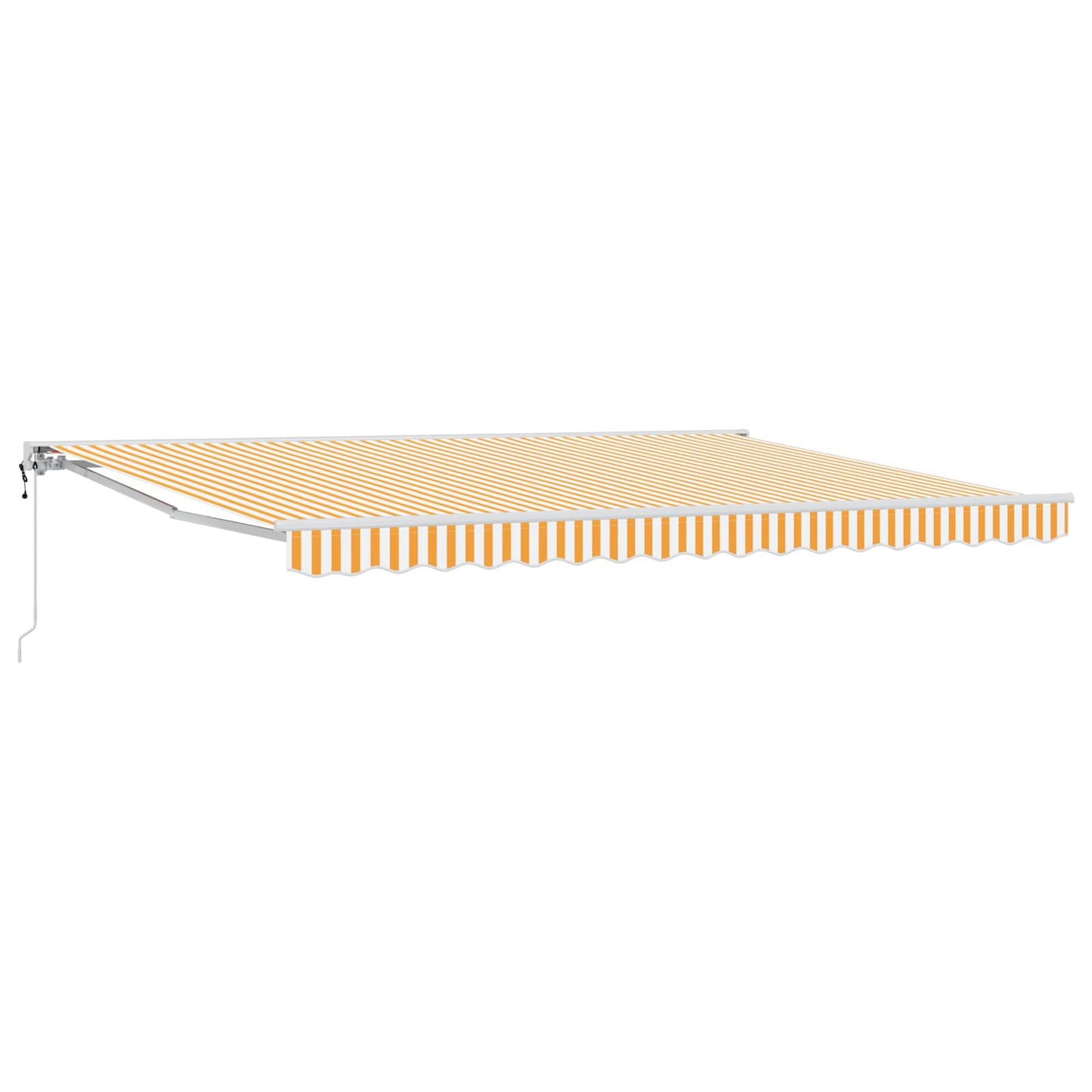 Elektrisk Utrekkbar Markise Gul 4 × 3 m Polyester med PU-belegg