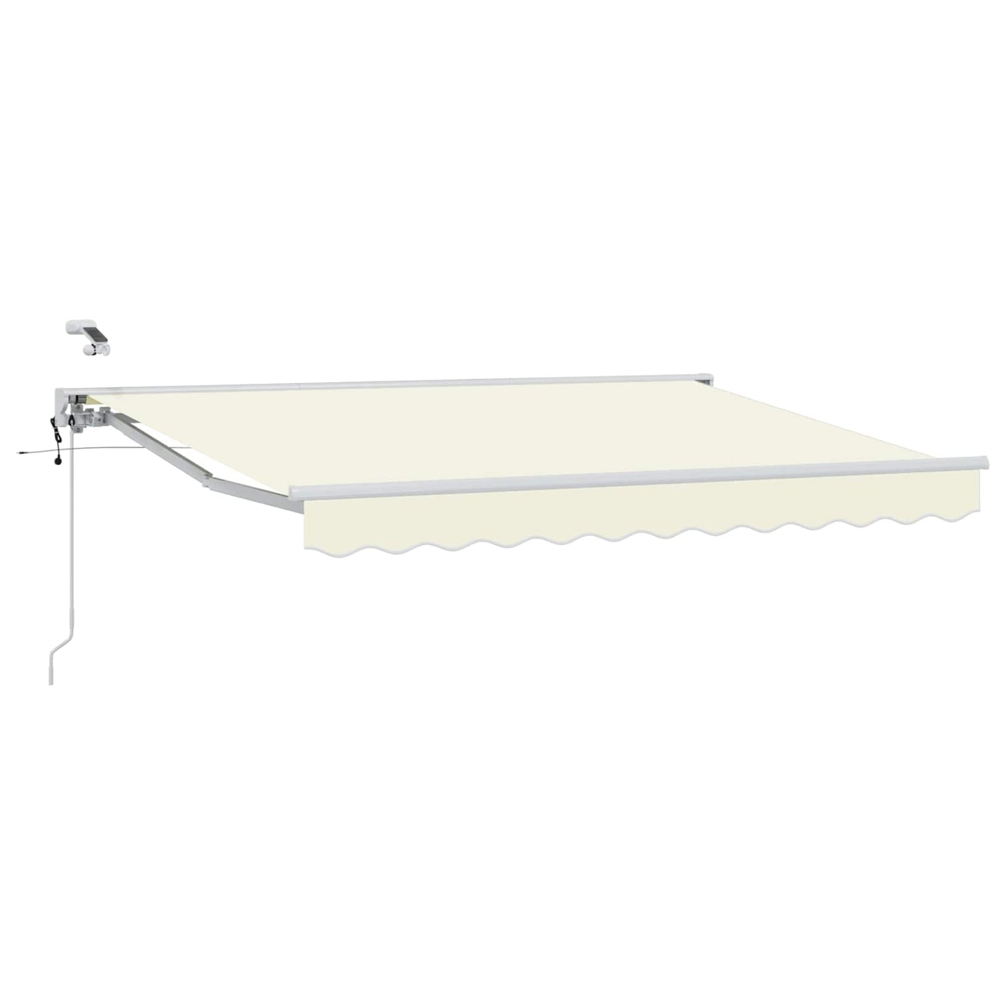 Elektrisk Utrekkbar Markise Krem og hvit 2,5 x 2 m